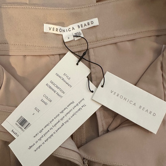 Veronica beard Size 2 Suit In Sand. Tomi Dickey Jacket And Robinne Pants NWT - Picture 15 of 15